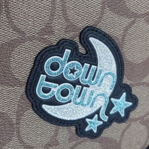 Coach Brown Crossbody Bag with Patches - Picture 4 of 10